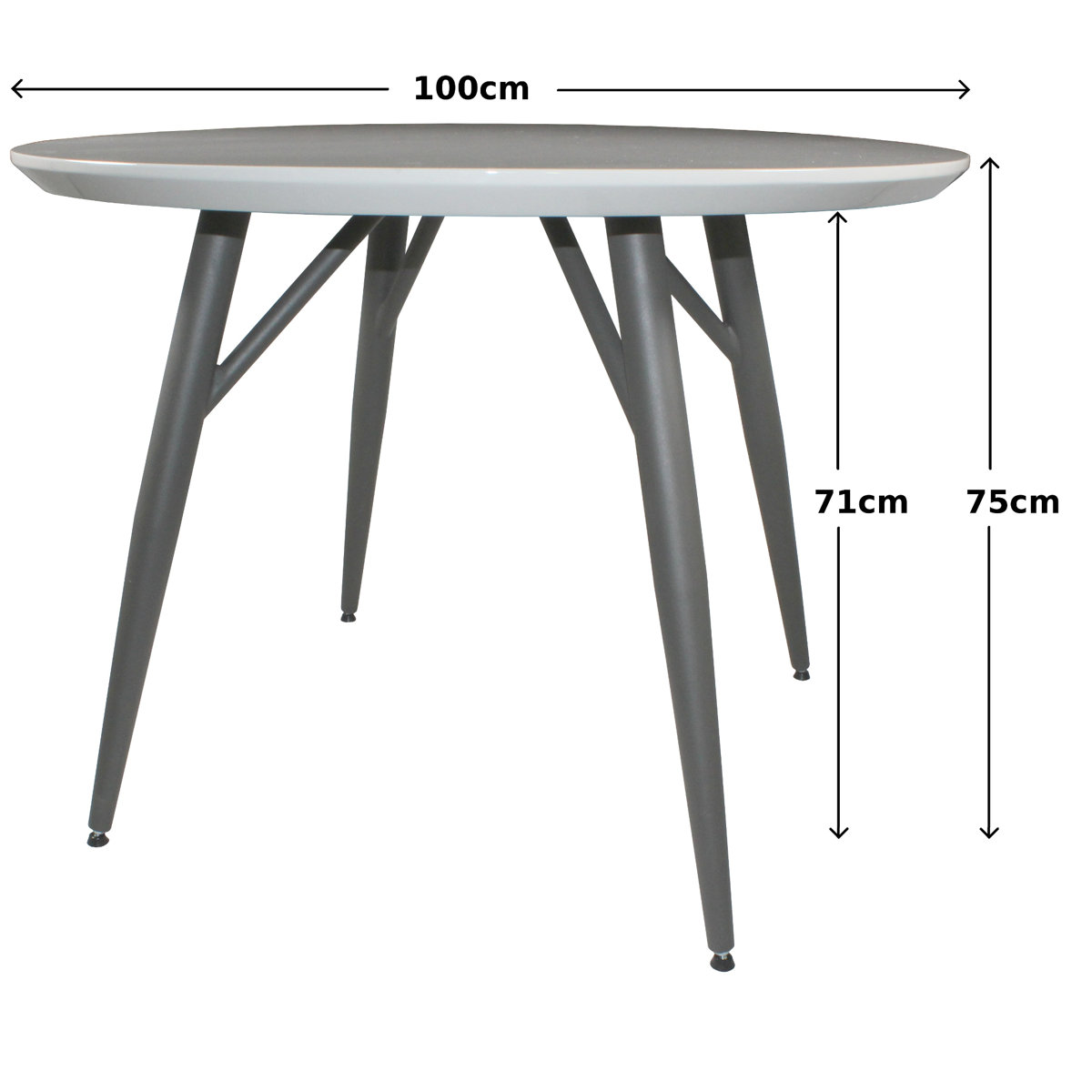 Zipcode Design Coldiron 100Cm Dining Table & Reviews Wayfair.co.uk